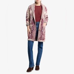 ETRO  Oversized Wool And Cotton-Jacquard Cardigan US 6/ IT 42